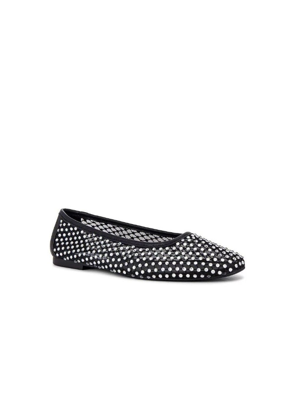 Steve Madden Womens Auden Ballet Flats in Black 8 with box Rhinestone Shoes